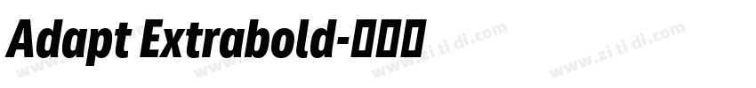 Adapt Extrabold字体转换